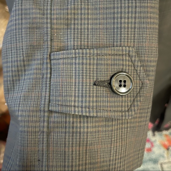 Vtg Towncraft Plaid Removable Furry Lined Coat 38 - Picture 5 of 9